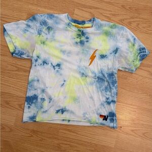 Aviator Nation Blue and Yellow Short Sleeve Tee